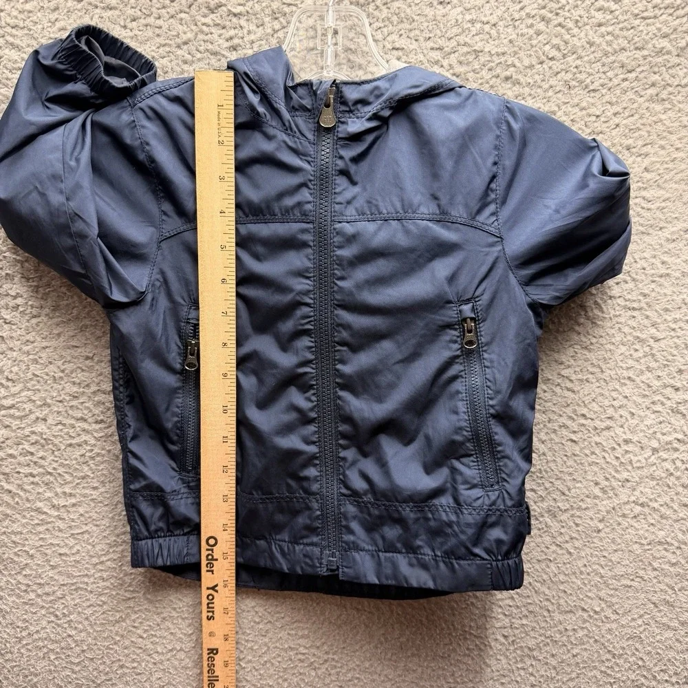GAP Jacket Toddler Boys Size 2T Navy Blue Jersey-Lined Windbreaker Jacket 2T